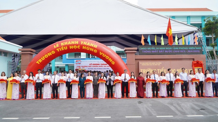 Quận Tân Bình khánh thành cụm trường học công lập theo chuẩn quốc gia - Ảnh 3.
