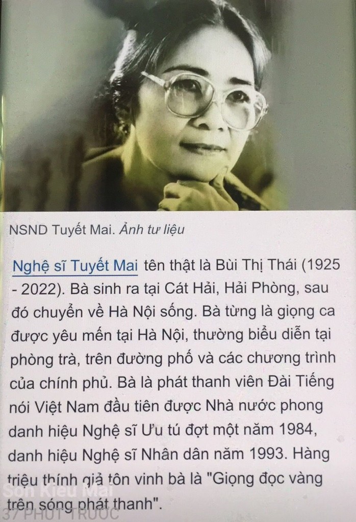 Nhạc sĩ Trương Tuyết Mai bức xúc khi bị gắn hình nhầm vào tin người chết - Ảnh 1.