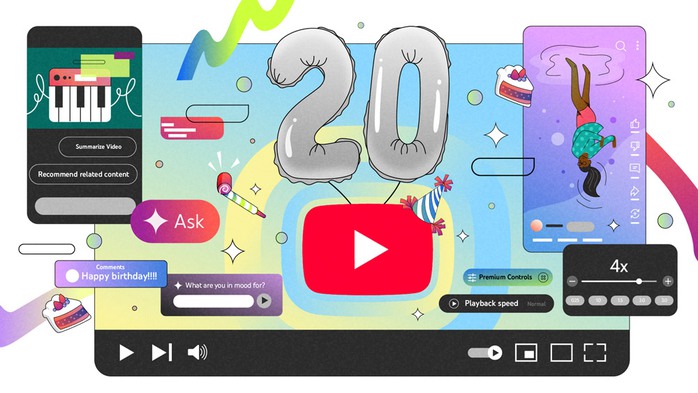 YouTube kỷ niệm tuổi 20 và những sự thật thú vị- Ảnh 1. YouTube kỷ niệm tuổi 20 và những sự thật thú vị- Ảnh 1.