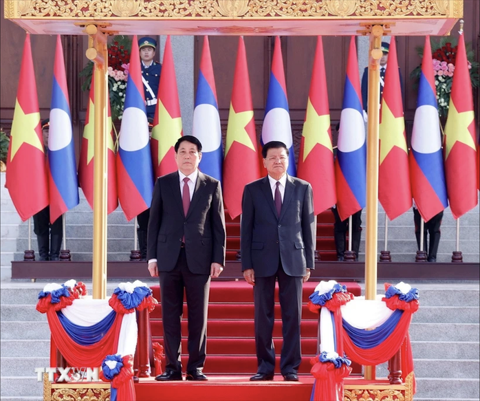 Thông điệp mạnh mẽ từ chuyến thăm Lào của Chủ tịch nước Lương Cường- Ảnh 3. Thông điệp mạnh mẽ từ chuyến thăm Lào của Chủ tịch nước Lương Cường- Ảnh 3.