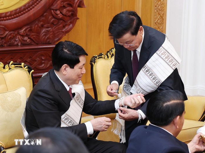 Thông điệp mạnh mẽ từ chuyến thăm Lào của Chủ tịch nước Lương Cường- Ảnh 4. Thông điệp mạnh mẽ từ chuyến thăm Lào của Chủ tịch nước Lương Cường- Ảnh 4.