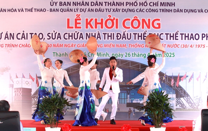 Khởi công dự án cải tạo, sửa chữa Nhà thi đấu TDTT Phú Thọ - Ảnh 2.