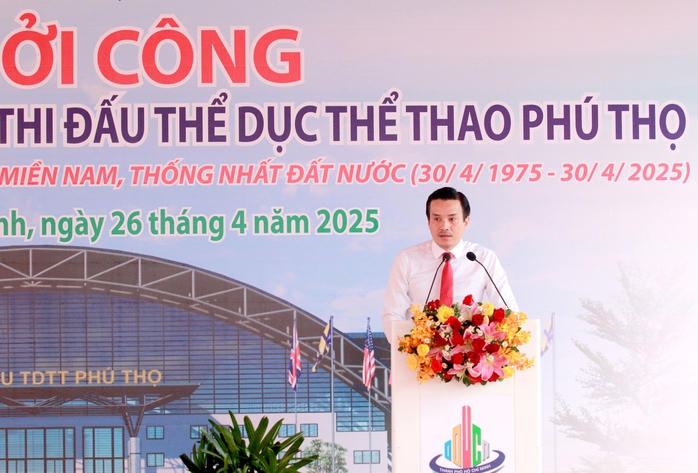 Khởi công dự án cải tạo, sửa chữa Nhà thi đấu TDTT Phú Thọ - Ảnh 3.