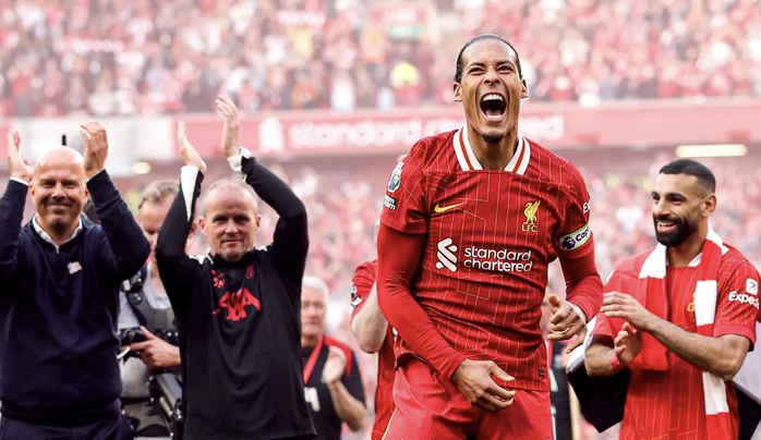 Liverpool đăng quang sớm 4 vòng, HLV Slot đạt kỳ tích - Ảnh 5. Liverpool đăng quang sớm 4 vòng, HLV Slot đạt kỳ tích - Ảnh 5.
