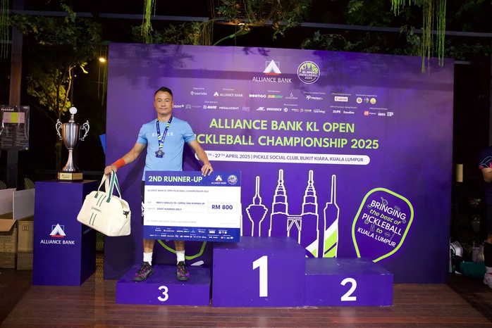 Các tay vợt CLB Kingtek Pickleball vô địch Giải quốc tế Malaysia - Ảnh 2.