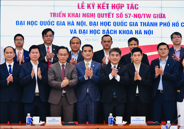 Ba đại học hàng đầu Việt Nam hợp tác phát triển công nghệ chiến lược- Ảnh 1. Ba đại học hàng đầu Việt Nam hợp tác phát triển công nghệ chiến lược- Ảnh 1.