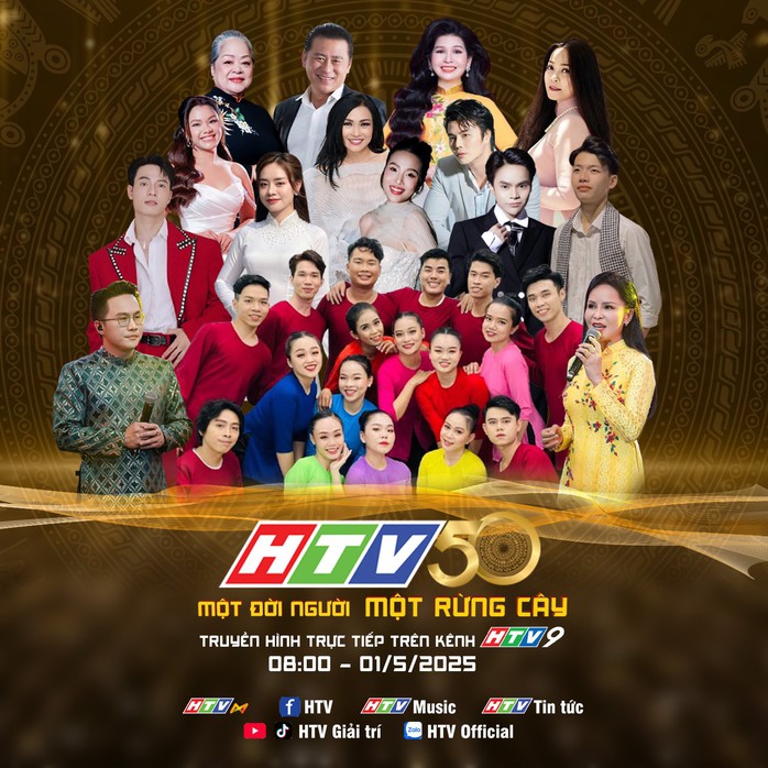 Sáng 1-5, trực tiếp truyền hình Chương trình kỷ niệm 50 năm ngày phát sóng đầu tiên của HTV - Ảnh 2.