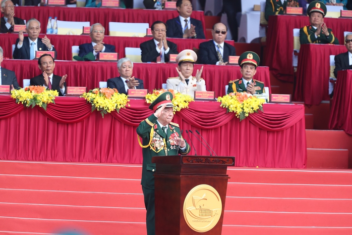 Chân dung vị tướng phát biểu tại lễ kỷ niệm 50 năm thống nhất đất nước- Ảnh 1. Chân dung vị tướng phát biểu tại lễ kỷ niệm 50 năm thống nhất đất nước- Ảnh 1.