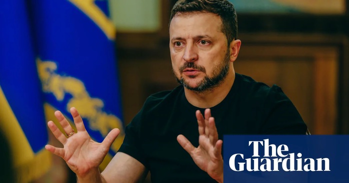 Tổng thống Ukraine Volodymyr Zelensky. Ảnh: The Guardian Tổng thống Ukraine Volodymyr Zelensky. Ảnh: The Guardian