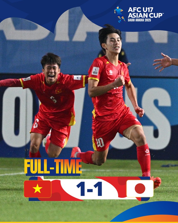 U17 Việt Nam có điểm trước U17 Nhật Bản, hy vọng World Cup rộng mở- Ảnh 1. U17 Việt Nam có điểm trước U17 Nhật Bản, hy vọng World Cup rộng mở- Ảnh 1.
