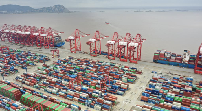 Cảng biển nước sâu Dương Sơn ở TP Thượng Hải - Trung Quốc Ảnh: TÂN HOA XÃ Cảng biển nước sâu Dương Sơn ở TP Thượng Hải - Trung Quốc Ảnh: TÂN HOA XÃ