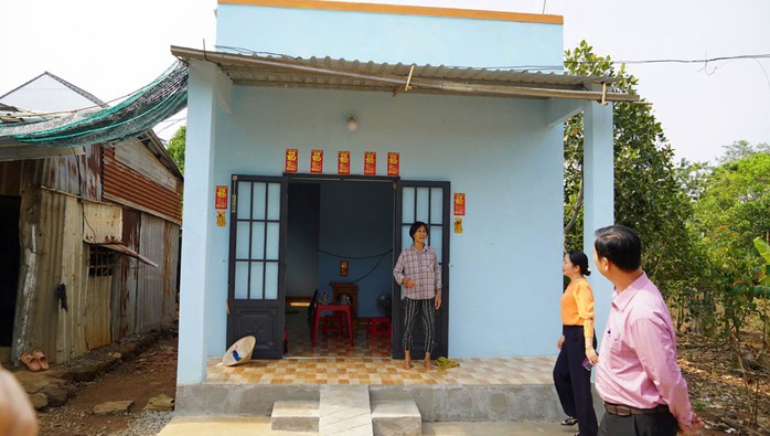 Căn nhà mới của bà Tsằn A Múi. Ảnh: NGỌC GIANG Căn nhà mới của bà Tsằn A Múi. Ảnh: NGỌC GIANG