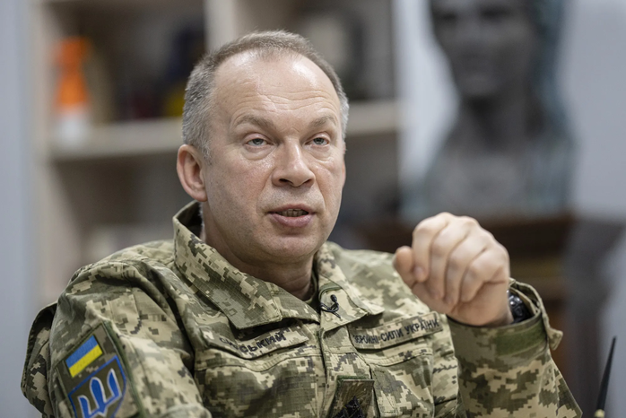 Tổng tư lệnh Lực lượng vũ trang Ukraine (AFU) Oleksandr Syrsky. Ảnh: Bloomberg Tổng tư lệnh Lực lượng vũ trang Ukraine (AFU) Oleksandr Syrsky. Ảnh: Bloomberg