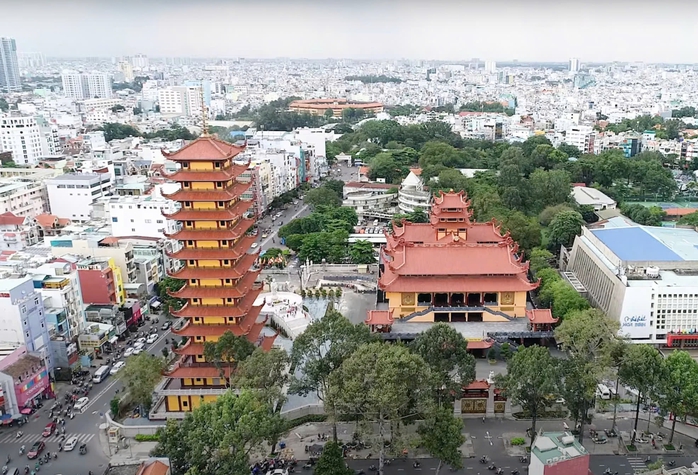 Cận cảnh tháp Đa Bảo - nơi lưu giữ vĩnh viễn xá lợi trái tim Bồ tát Thích Quảng Đức - Ảnh 2.