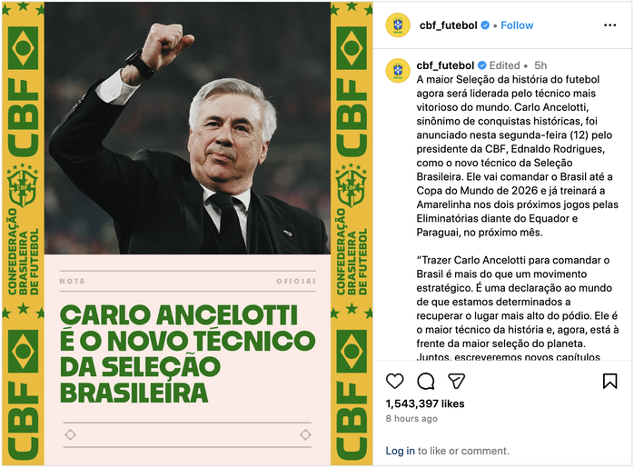 Carlo Ancelotti chia tay Real Madrid, nhận lời dẫn dắt tuyển Brazil- Ảnh 1. Carlo Ancelotti chia tay Real Madrid, nhận lời dẫn dắt tuyển Brazil- Ảnh 1.