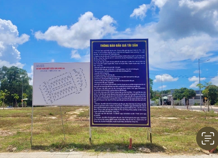 Bà Rịa - Vũng Tàu: Xuyên trưa đấu giá 182 lô đất- Ảnh 1. Bà Rịa - Vũng Tàu: Xuyên trưa đấu giá 182 lô đất- Ảnh 1.