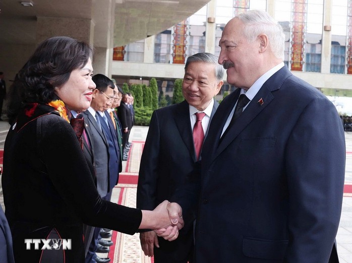 Lễ đón Tổng Bí thư Tô Lâm thăm cấp Nhà nước Cộng hòa Belarus - Ảnh 11.