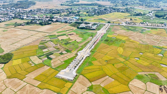 Làm đường 34 tỉ dẫn ra ruộng, dân làm nơi... phơi lúa- Ảnh 1. Làm đường 34 tỉ dẫn ra ruộng, dân làm nơi... phơi lúa- Ảnh 1.