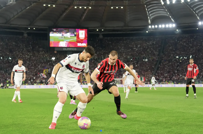 Hạ "ông lớn" AC Milan, Bologna đoạt Coppa Italia sau nửa thế kỷ - Ảnh 2.