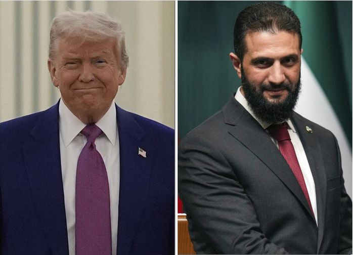 Tổng thống Donald Trump gặp tổng thống lâm thời Syria tại Ả Rập Saudi - Ảnh 1. Tổng thống Donald Trump sẽ “cho Syria một khởi đầu mới” - Ảnh 1.