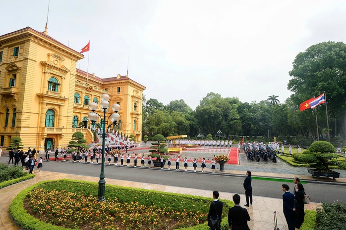 Thủ tướng Phạm Minh Chính chủ trì lễ đón Thủ tướng Thái Lan- Ảnh 3. Thủ tướng Phạm Minh Chính chủ trì lễ đón Thủ tướng Thái Lan- Ảnh 3.