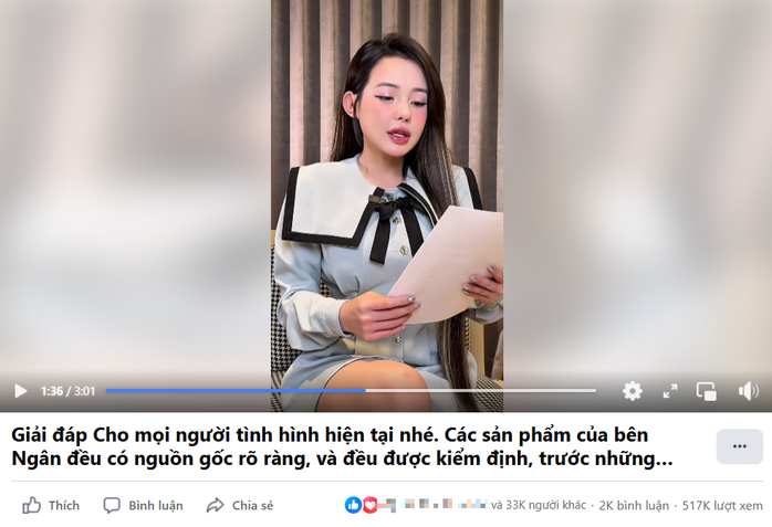 Ngân 98 bất ngờ lên tiếng giữa lùm xùm sản phẩm giảm cân nghi chứa chất cấm - Ảnh 1.