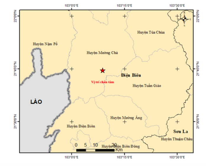 Điện Biên lại vừa xảy ra động đất- Ảnh 1. Điện Biên lại vừa xảy ra động đất- Ảnh 1.