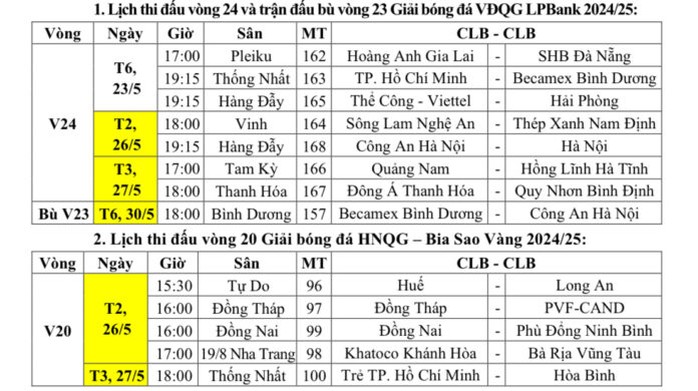 V-League sẽ tạm ngưng để thực hiện nghi thức Quốc tang- Ảnh 1. V-League sẽ tạm ngưng để thực hiện nghi thức Quốc tang- Ảnh 1.