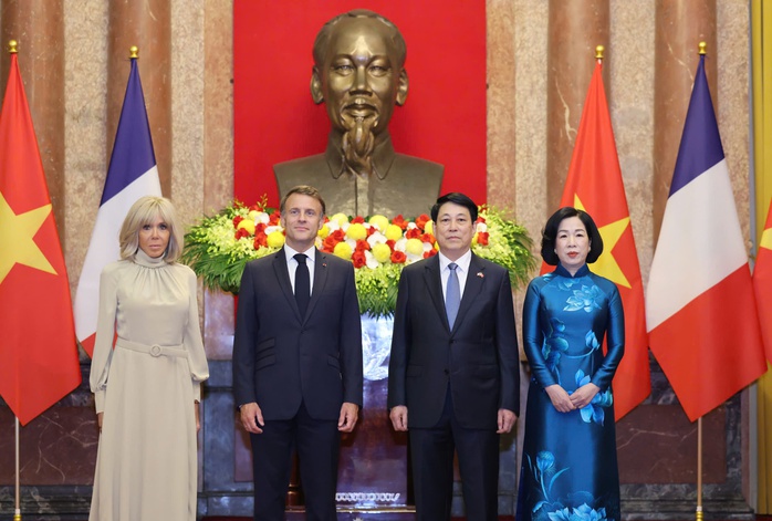 Lễ đón Tổng thống Pháp Emmanuel Macron thăm cấp Nhà nước tới Việt Nam - Ảnh 19.
