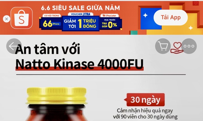 Shopee, Lazada bị yêu cầu gỡ loạt thực phẩm chức năng chưa cấp phép- Ảnh 2. Shopee, Lazada bị yêu cầu gỡ loạt thực phẩm chức năng chưa cấp phép- Ảnh 2.