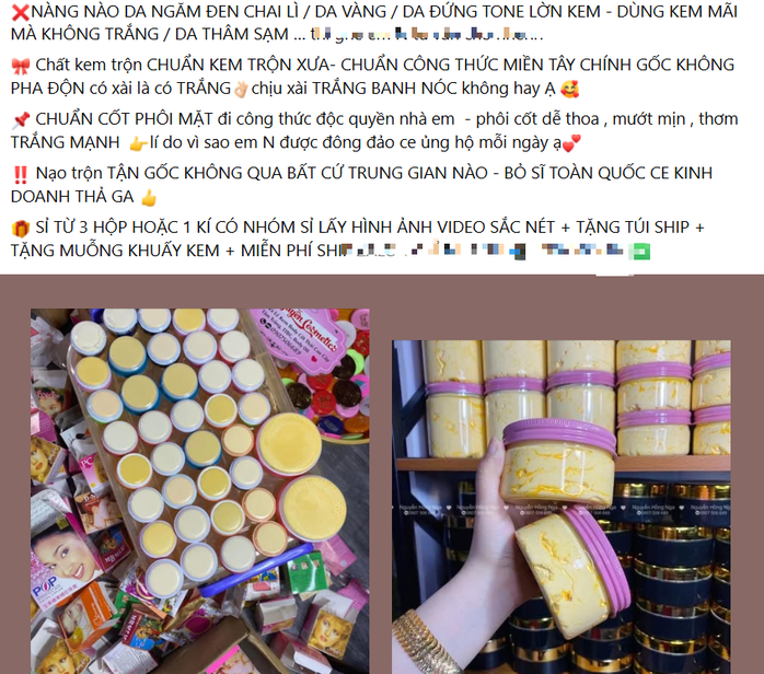 Mỹ phẩm, kem trộn 'nhà làm' bán tràn lan, ai chịu trách nhiệm?- Ảnh 1.