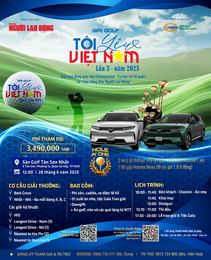 Giải golf "Tôi yêu Việt Nam" lần 3 - 2025: Háo hức chờ trải nghiệm - Ảnh 2.