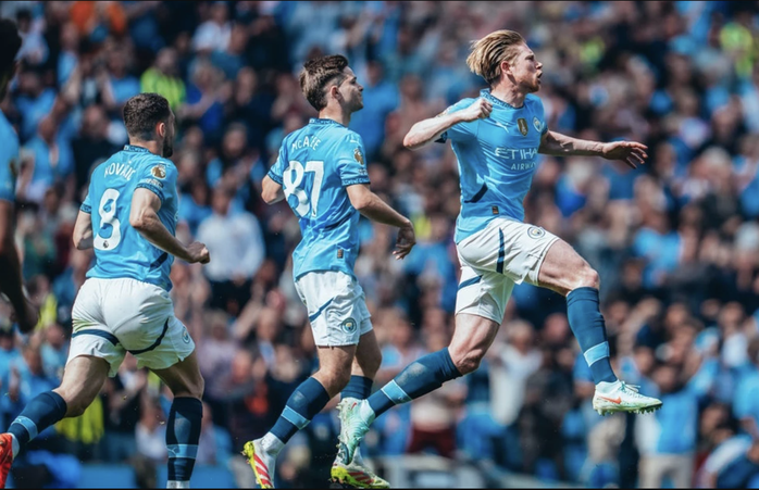 Man City thắng 5 trận liên tiếp, CĐV tiếc nuối khi sắp mất De Bruyne- Ảnh 4. Man City thắng 5 trận liên tiếp, CĐV tiếc nuối khi sắp mất De Bruyne- Ảnh 4.