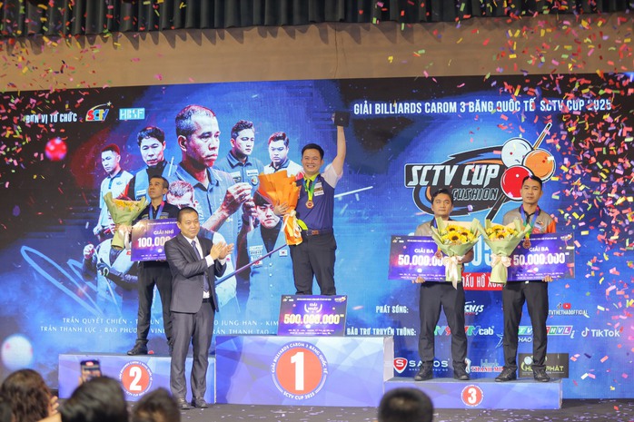 Bao Phương Vinh vô địch billiards SCTV Cup 2025, nhận nửa tỉ tiền thưởng- Ảnh 5. Bao Phương Vinh vô địch billiards SCTV Cup 2025, nhận nửa tỉ tiền thưởng- Ảnh 5.