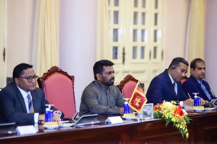 Chủ tịch nước Lương Cường chủ trì lễ đón chính thức Tổng thống Sri Lanka - Ảnh 13.