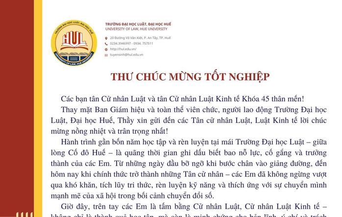 Xúc động lời nhắn nhủ của hiệu trưởng tới sinh viên ngày lễ tốt nghiệp- Ảnh 2. Xúc động lời nhắn nhủ của hiệu trưởng tới sinh viên ngày lễ tốt nghiệp- Ảnh 2.
