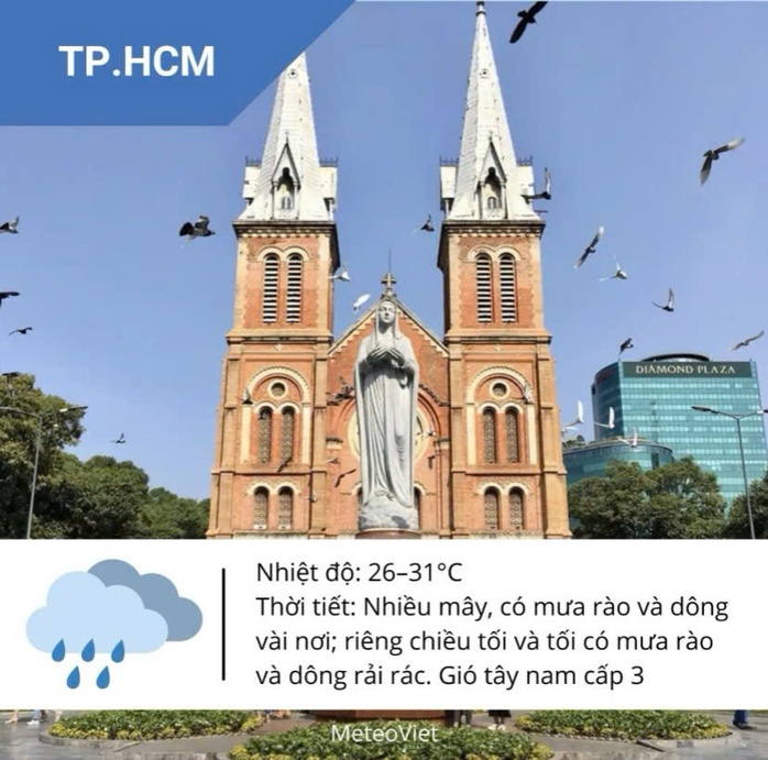 Thời tiết TP HCM hôm nay, 13-6: Có mưa chiều tối- Ảnh 1. Thời tiết TP HCM hôm nay, 13-6: Có mưa chiều tối- Ảnh 1.