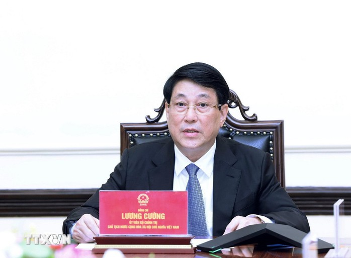 Chủ tịch nước Lương Cường điện đàm với tân Tổng thống Hàn Quốc Lee Jae Myung - Ảnh 1.