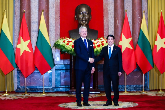 Chủ tịch nước Lương Cường chủ trì lễ đón Tổng thống Litva - Ảnh 15.