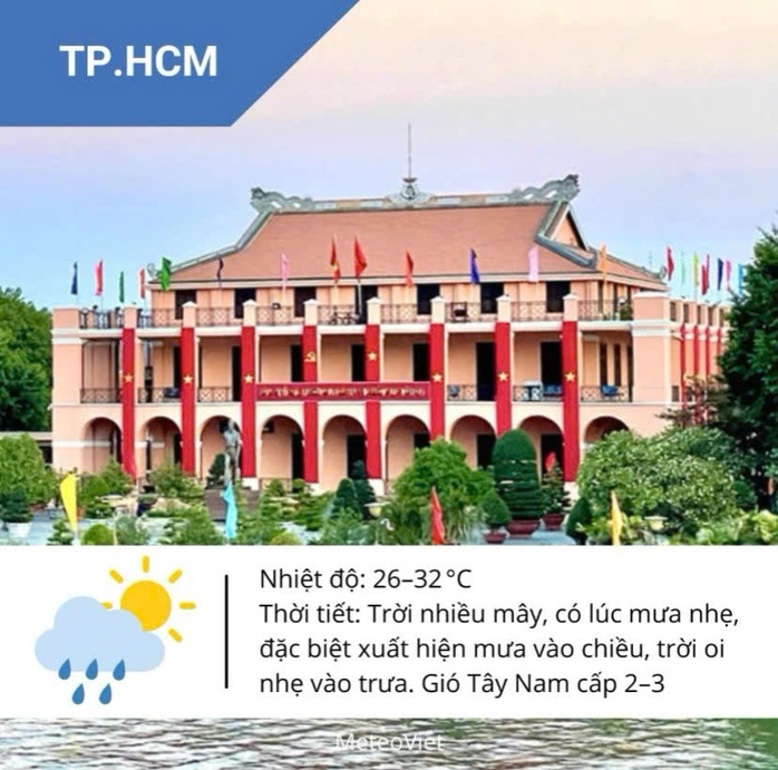 Thời tiết TP HCM hôm nay, 17-6: Mưa chiều- Ảnh 3. Thời tiết TP HCM hôm nay, 17-6: Mưa chiều- Ảnh 3.