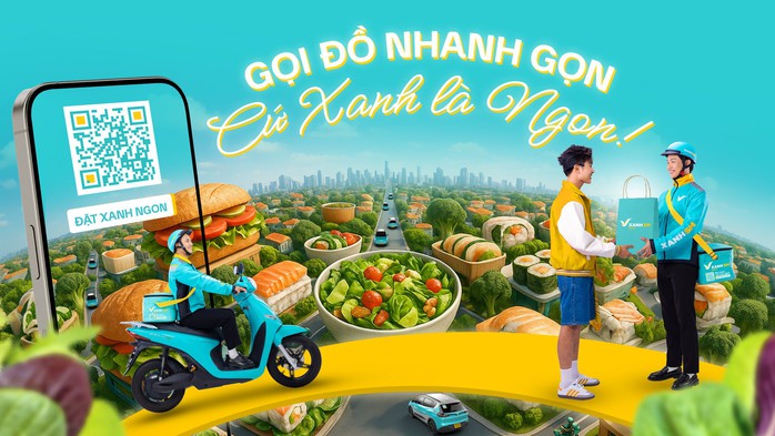 Xanh SM của tỉ phú Phạm Nhật Vượng chính thức giao đồ ăn - Ảnh 1.