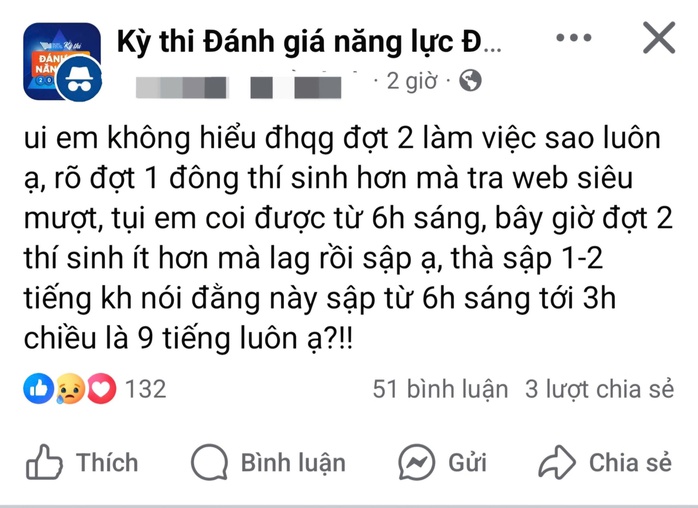 Vẫn còn nhiều thí sinh chưa tra được điểm đánh giá năng lực - Ảnh 1.