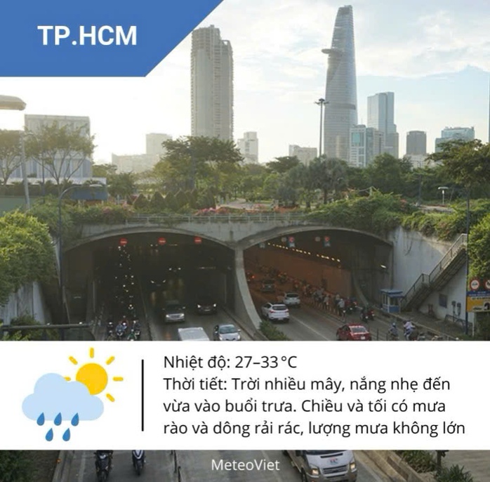 Thời tiết TP HCM hôm nay, 18-6: Ngày oi bức, chiều mưa dông- Ảnh 2. Thời tiết TP HCM hôm nay, 18-6: Ngày oi bức, chiều mưa dông- Ảnh 2.