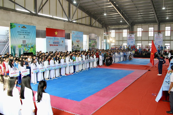 Hơn 700 VĐV tranh tài tại Giải Vô địch Trẻ Vovinam quốc gia 2025 - Ảnh 1.