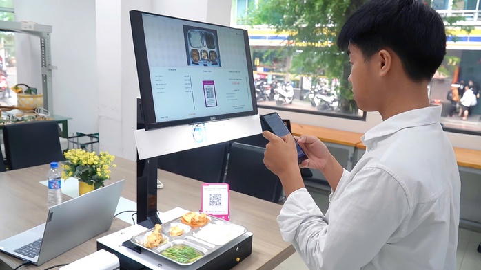 Nhóm sinh viên tạo hệ thống thanh toán bằng AI "siêu tốc" - Ảnh 1.
