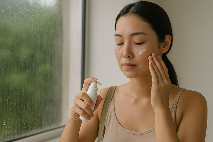 Làm sao tránh nhờn, mụn và dị ứng thời tiết vào mùa mưa? - Ảnh 1.