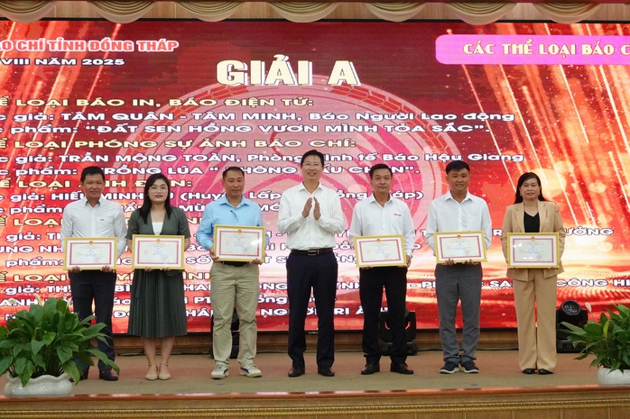 Báo Người Lao Động đoạt 1 giải A, 1 giải B Giải Báo chí tỉnh Đồng Tháp - Ảnh 1.