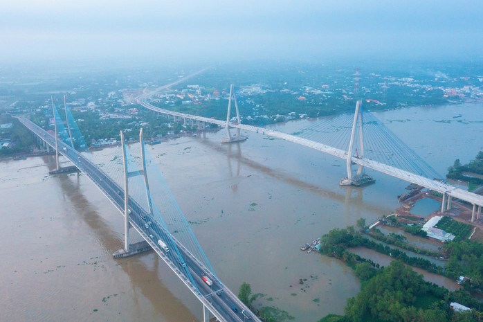 Tiền Giang thông báo thời gian hạn chế lưu thông qua cầu Mỹ Thuận - Ảnh 1.