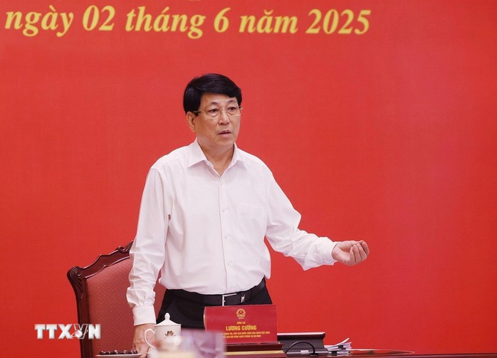 Chủ tịch nước Lương Cường chủ trì phiên họp thứ 6 Hội đồng Quốc phòng và An ninh - Ảnh 2.