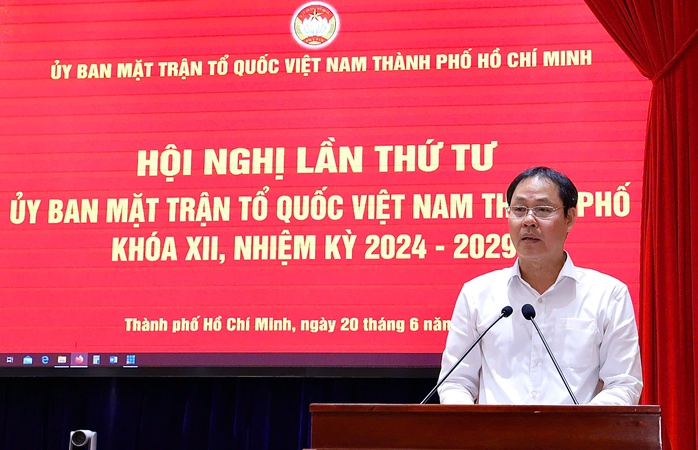Công bố quyết định kết thúc và thành lập mới Uỷ ban MTTQ TP HCM sau sáp nhập - Ảnh 2.